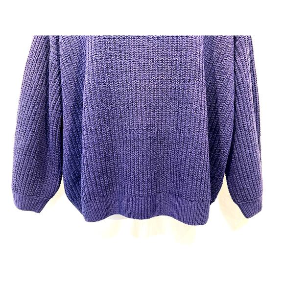 Vero Moda Mock Neck Pullover Casual Relaxed Sweater Blue Women's Size 3X NEW! - Picture 6 of 12